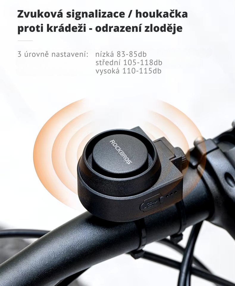 hlasitý alarm na kolo
