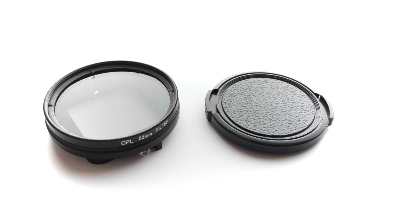 CPL polarizační filtr 52mm na vylepšené pouzdro pro akční kamery GitUp™ GoPro™