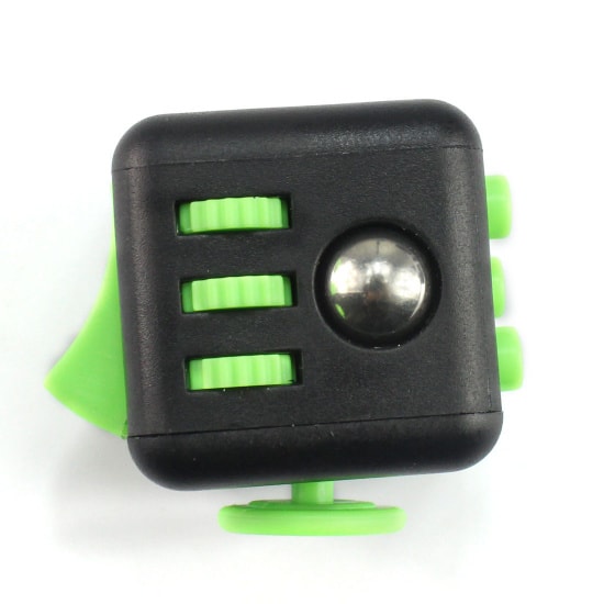 Antistresová kostka Fidget Cube - černá/zelená
