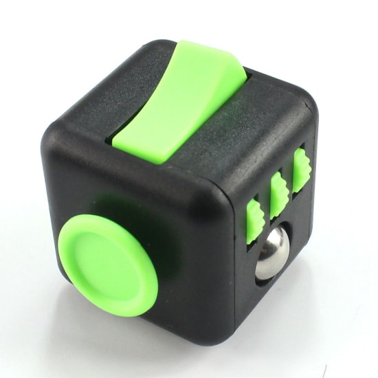 Antistresová kostka Fidget Cube - černá/zelená