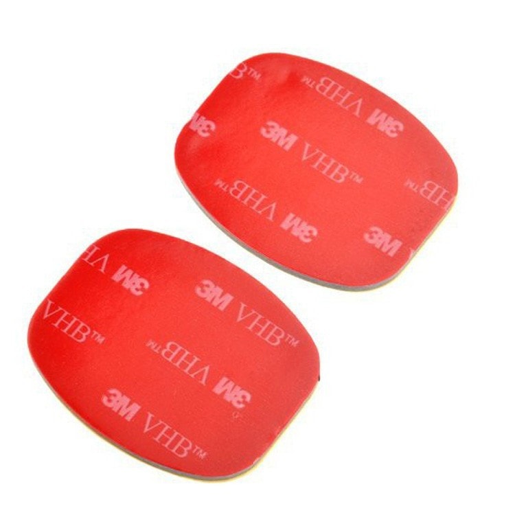 Rovné nalepovací držáky pro akční kamery - 2ks (3M)