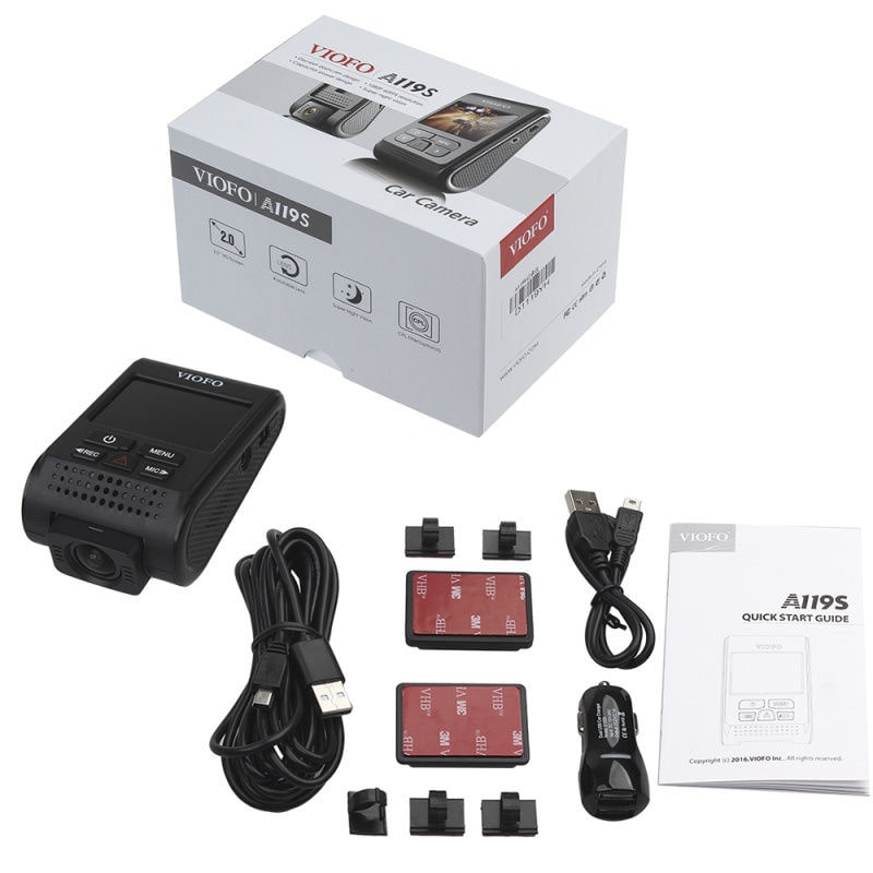 Kamera do auta GitUp™ - VIOFO - A119S s GPS modulem - České MENU