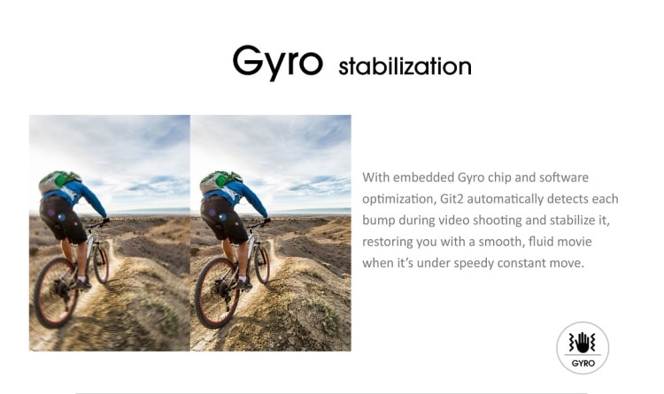 gitup git2 pro stabilizace